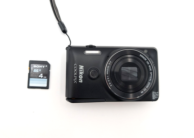 Nikon COOLPIX S6900 16.0MP Digital Camera, Black, 4GB SD, Battery