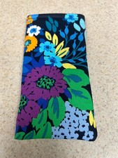 Eyeglass / Sunglass Soft Fabric Case - Designer Midnight Blue - Handmade - New