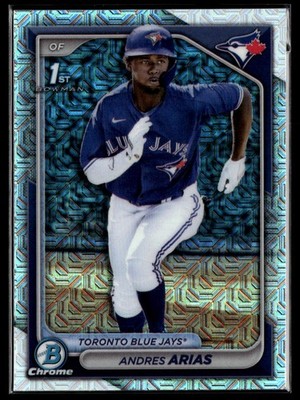 2024 Mega Box Mojo Refractor Andres Arias Toronto Blue Jays #BCP-236