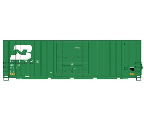 Intermountain ~ Escala HO ~ 50' Hi-Cube Boxcar ~ Burlington Northern #287252 | Zustand: New