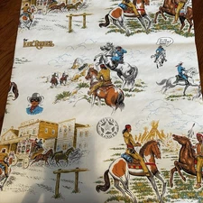 1980s Vintage Wallpaper - Lone Ranger Texas Ranger, Tonto, & Silver Half Roll