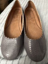 Vionic Spark Julieta Ballet Silver Flats Loafers Shoes Women  s Size 8