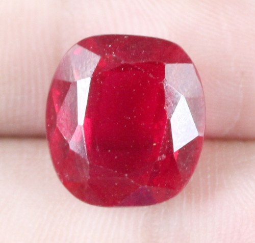 Ruby 14 G Natural Burma Red Ruby 14.85 Ct Cushion Gemstone Certified T7620 Super ...