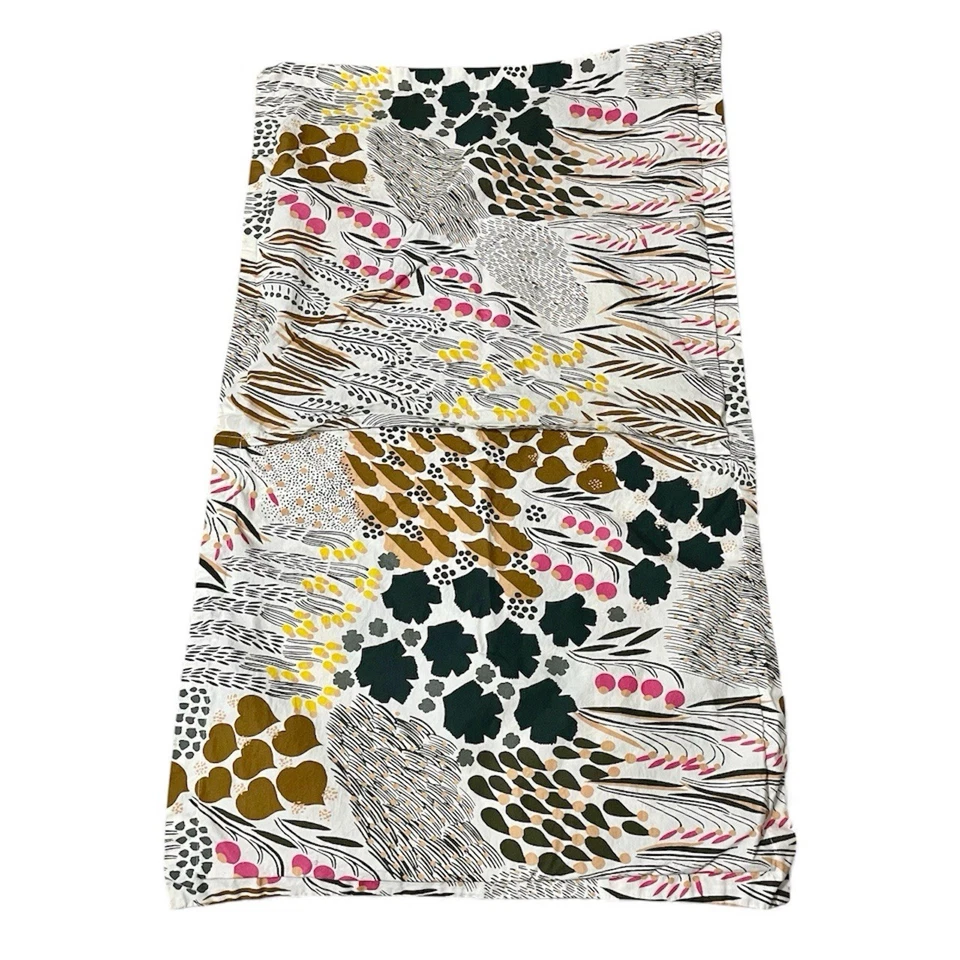 Marimekko King Pillow Sham Pieni Letto Cotton Floral Abstract Multicolor Swedish - Image 2 of 4