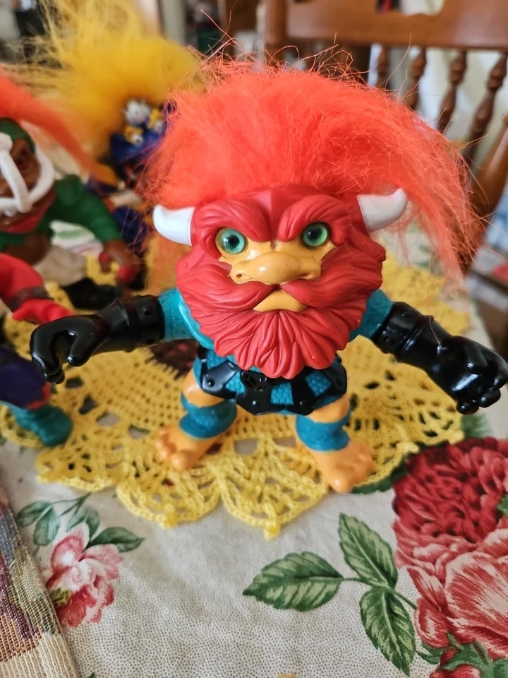 Vintage Lot Of 5 Battle Trolls  Troll Action Figures 1992 Hasbro - 5" Tall  - Image 3 of 4