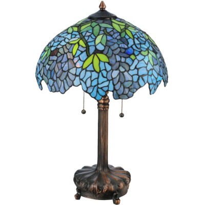 Meyda Lighting 25'H Tiffany Wisteria Table Lamp - 139606