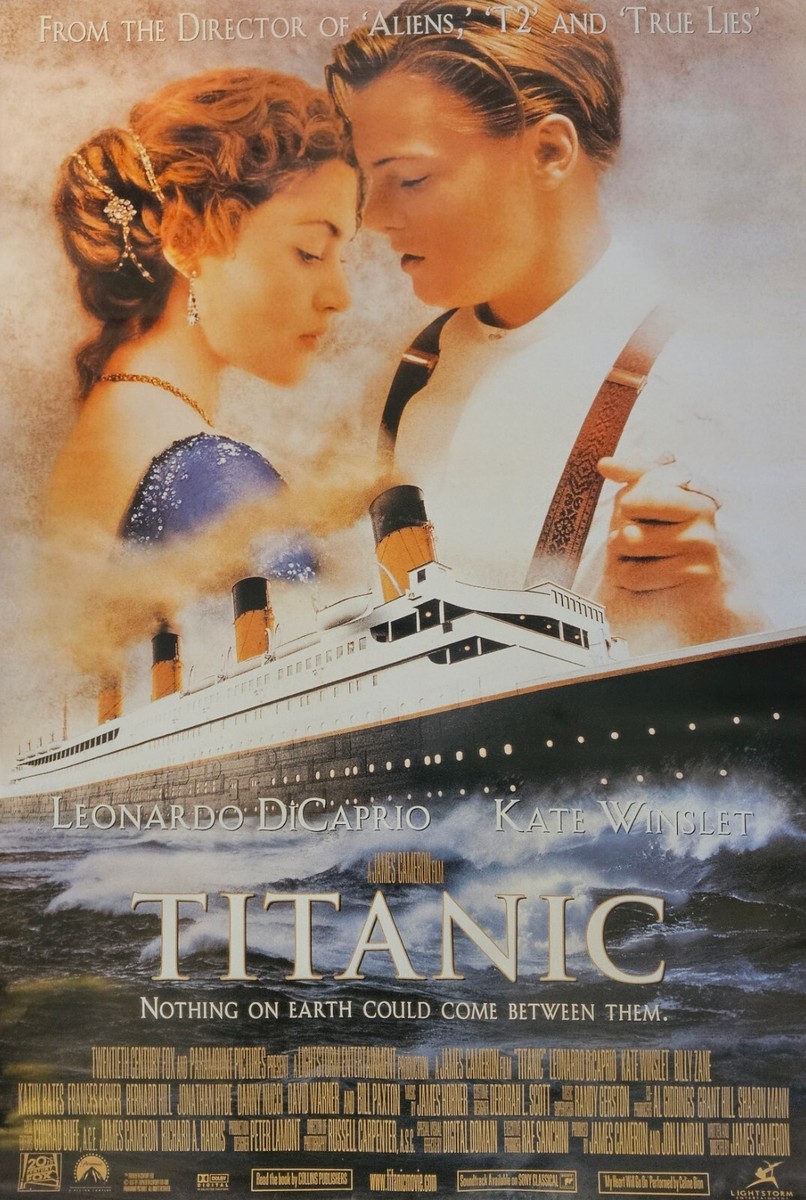 MOVIE POSTER ~ Titanic 1997 23.5x35