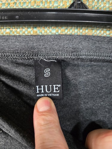 Hue Womens Pant Jeggings Small Grey Pull on - Picture 7 of 9