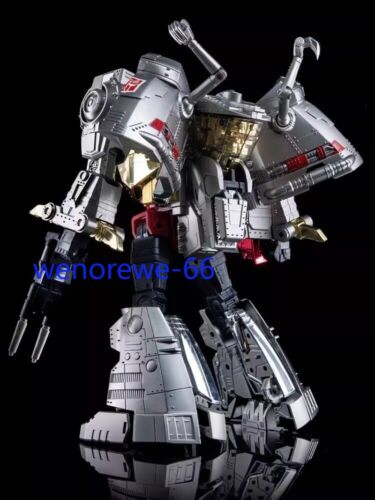 New 4th Party MP-08 MP08 Oversized King Grimlock Prime Stainless Steel Color Ver - Picture 3 of 21