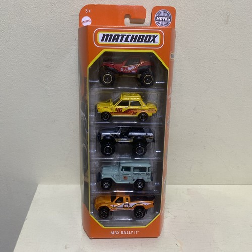 Matchbox Set of 5 Cars MBX Fire Rescue, City Drivers, Rally II, Top Gun, Exotic - Picture 6 of 24