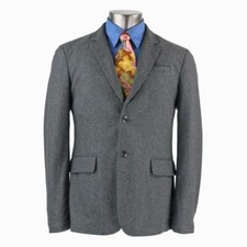 LKNW RAG BONE Sz 40 Unstructured Blazer Jacket Dark Gray Herringbone Wool USA