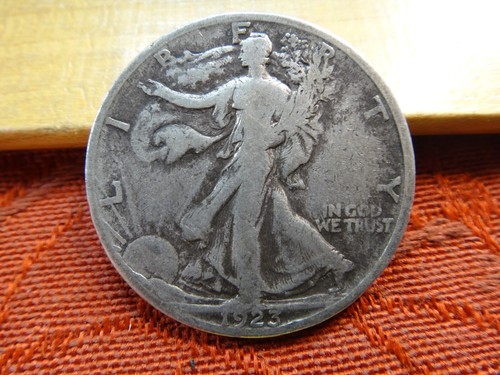 1923-S United States 90% Silver Walking Liberty Half Dollar 50c Coin