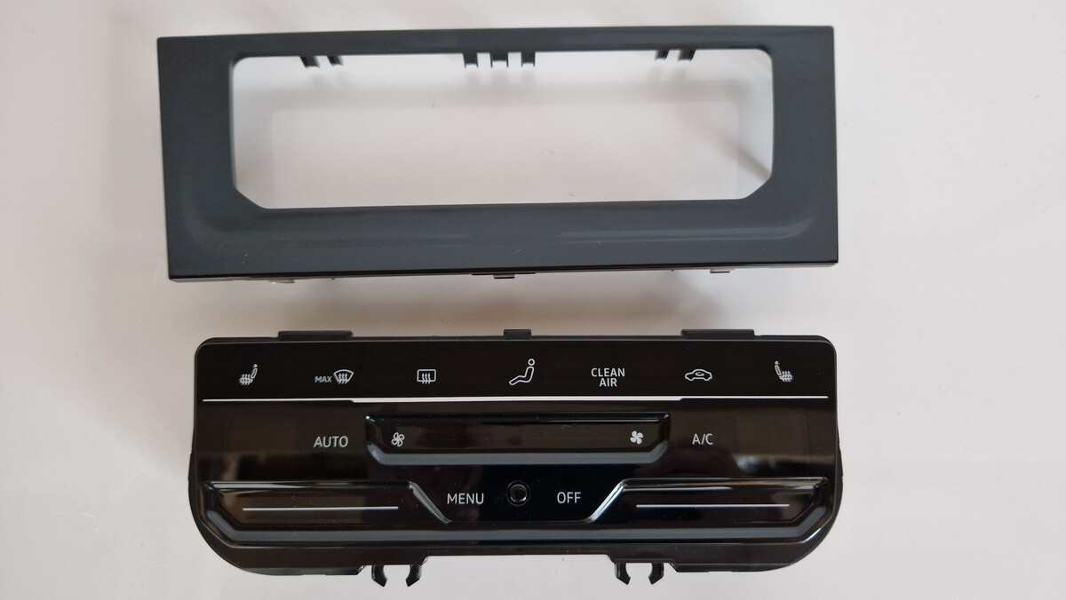 VW GOLF MK7 7.5 GLOSSY BLACK TOUCHSCREEN CLIMATE HEATER CONTROL 
