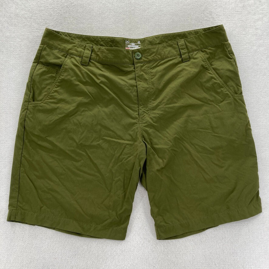 Under Armour Heatgear Golf Shorts Mens 42 Loose Fit Green 100 Nylon