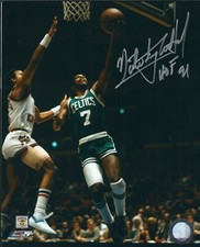 Signed 8x10 NATE ARCHIBALD "HOF 91"Boston Celtics Autographed Photo w/COA