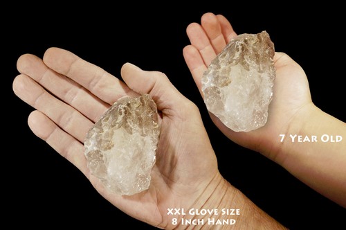 Gemas metafísicas curativas curativas naturales de chakra crudo de 3 1/2" 8-12 oz de cristal de cuarzo ahumado - Imagen 3 de 4