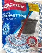 O-Cedar Micro Twist Microfiber Twist Mop Refill Replacement Head New In Open Bag