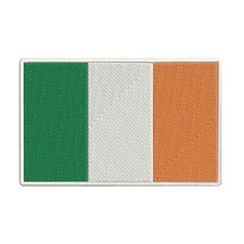 IRELAND FLAG embroidered iron-on PATCH IRISH EMBLEM REPUBLIC EIRE applique NEW