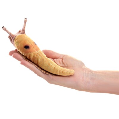 NEW PLUSH SOFT TOY Folkmanis 8002 Mini Banana Slug Finger Puppet