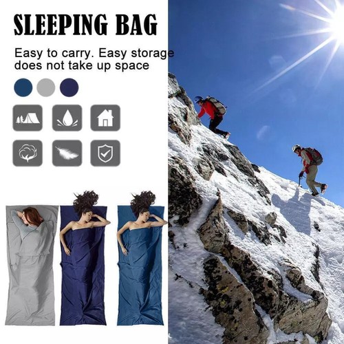 Silk Soft Sleeping Bag Liner Travel Sheet Camping Sleep Bag Hostel Prevent Dirty - Picture 9 of 22