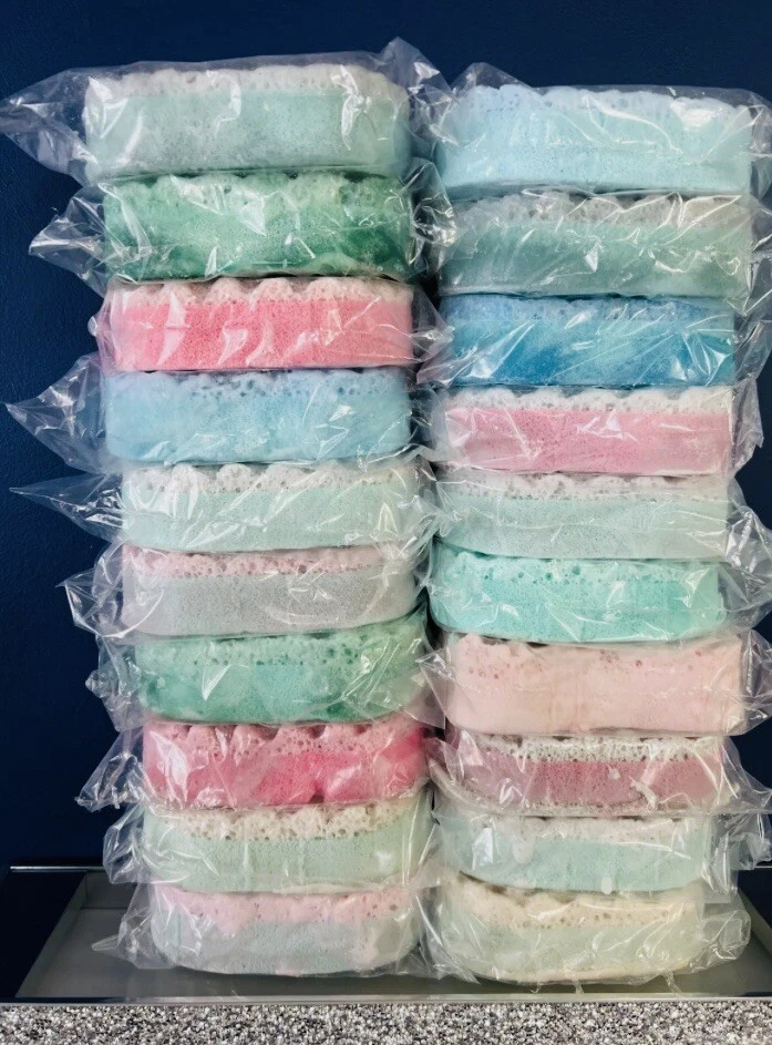 BUY3 FOR2 OFFER! BATH & BODY Exfoliating heavily fragranced soap sponges - Image 2 of 2