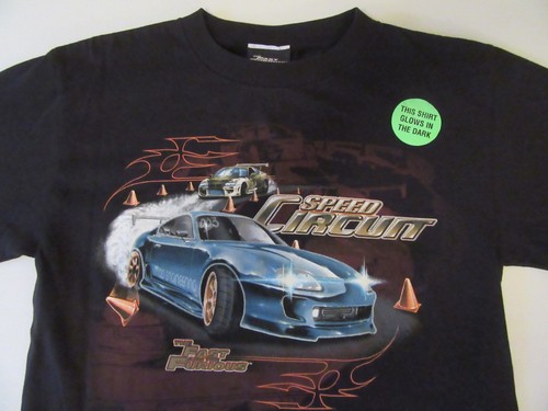 Camicia Vintage The Fast & the Furious Youth Teen GRANDE Rara NOS Glow in the Dark - Foto 7 di 12