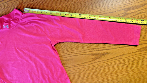 Under Armour ColdGear Girls Pink Long Sleeve Fitted Shirt Top Youth Size YXL - Picture 3 of 23