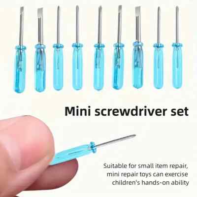 10tlg Mini Schraubendreher Set, geeignet für kleine Reparaturen, handliches Schraubenwerkzeug Set