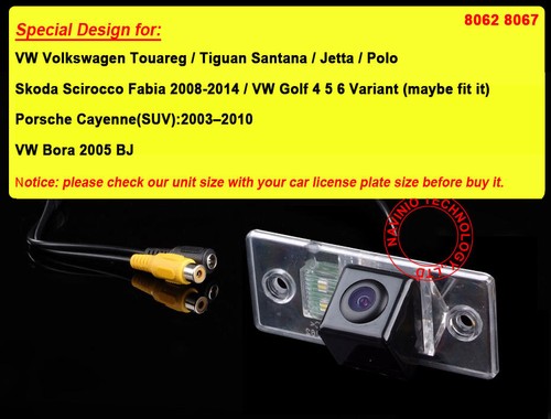 car reverse camera for Skoda Scirocco Fabia VW 5 V Golf Variant MK4 MK5 Tiguan - Picture 2 of 4