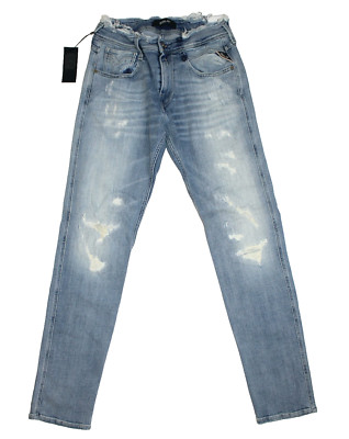 Replay Mens Jeans Anbass - M914Y - Blue - Top Denim Trousers - W30 L32