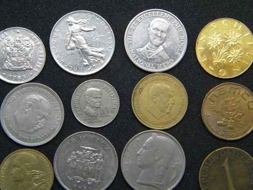 Foreign World Coins 21 different1950-1992 Australia Jamaica Austria France Spain - Picture 2 of 6