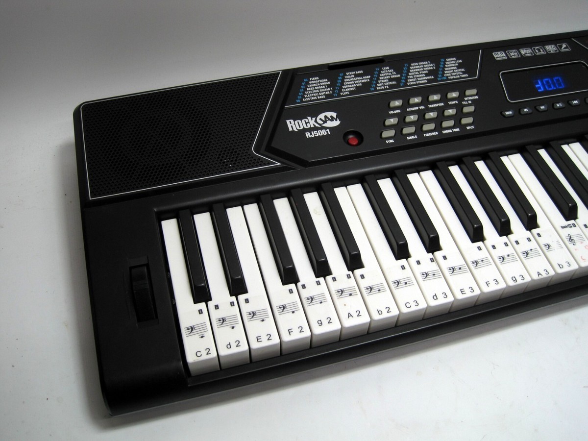 アート・デザイン・音楽 Kingston rock RockJam RJ5061 Piano Electric Keyboard With 61 Key Portable And