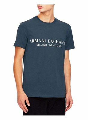 armani exchange navy blue shirt