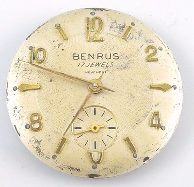 Mouvement Mécanique Benrus BA 2 Vintage - Pour Montre-bracelet, à Réparer Ou Pour Pièces