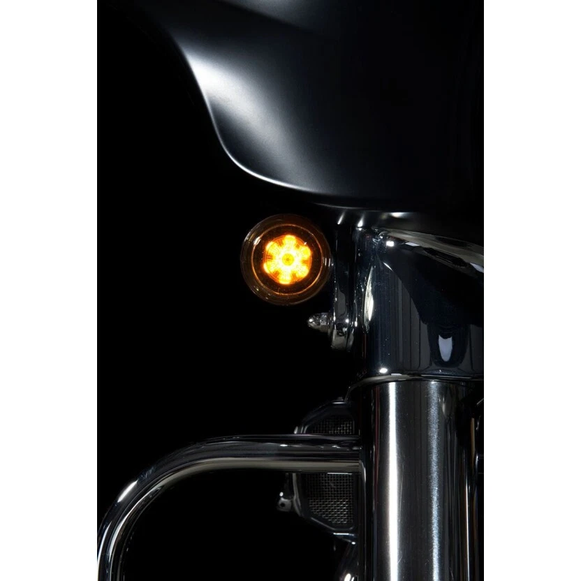 Custom Dynamics PROBEAM? JAE Front Turn Signals Amber White Dynamic Ringz Smoked - Image 4 of 4