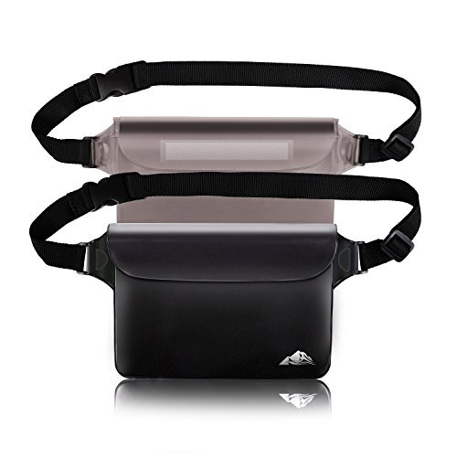 2 Pack Waterproof Pouch, Screen Touch Sensitive Waterproof Dry Black & Grey - Picture 1 of 6