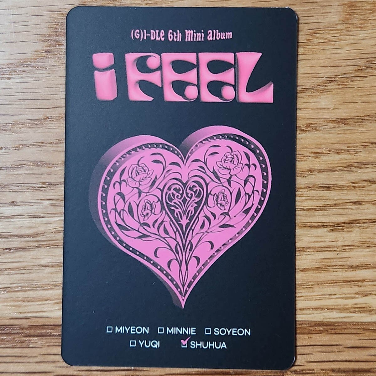 Shuhua Official Photocard (G)I-dle 6th Mini Album I Feel Jewel Ver