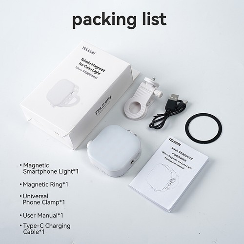 Einstellbar Vollfarb-RGB Telefon Magnetische Mini Desktop Fülllicht Taschenlampe - 第 8/18 張圖片