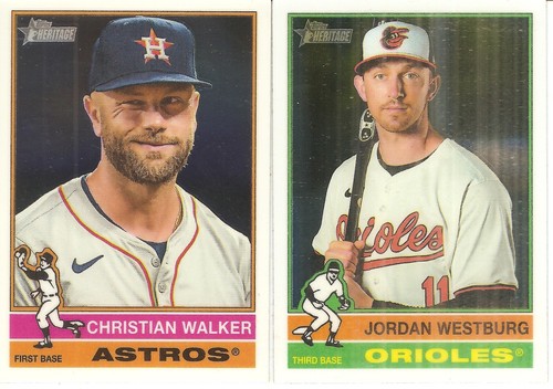 LOTE DE 65 TARJETAS DE BÉISBOL CROMADAS DIFERENTES 2025 TOPPS HERITAGE - Imagen 8 de 8