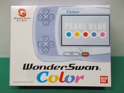 WS -- Wonder Swan Color Console - Pearl Blue -- Box. WonderSwan
