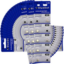 200 x BlueDot AG0 379A AGO 618 SR63 SR521SW Alkaline Watch Battery US SHIPPER