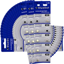 200 x BlueDot AG0 379A AGO 618 SR63 SR521SW Alkaline Watch Battery US SHIPPER