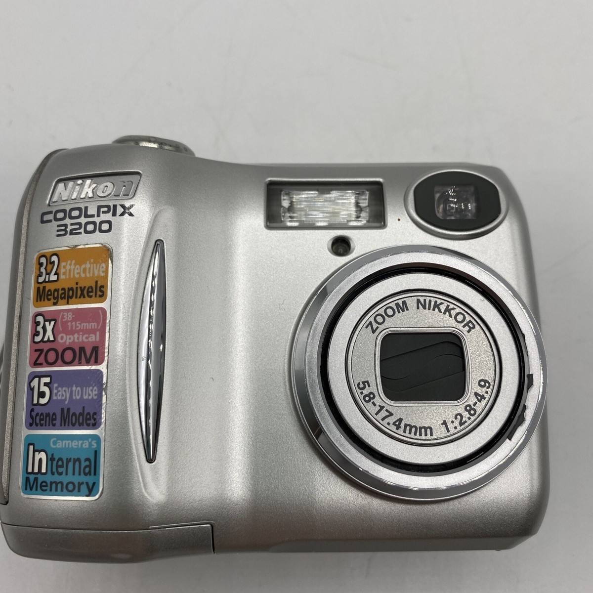 Nikon Coolpix 3200 3.2MP Compact Point Shoot Digital Camera Parts
