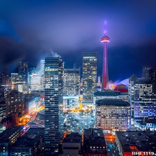 Cityscape 10'x10' Computer-painted Vinyl Scenic background backdrop BHF1119