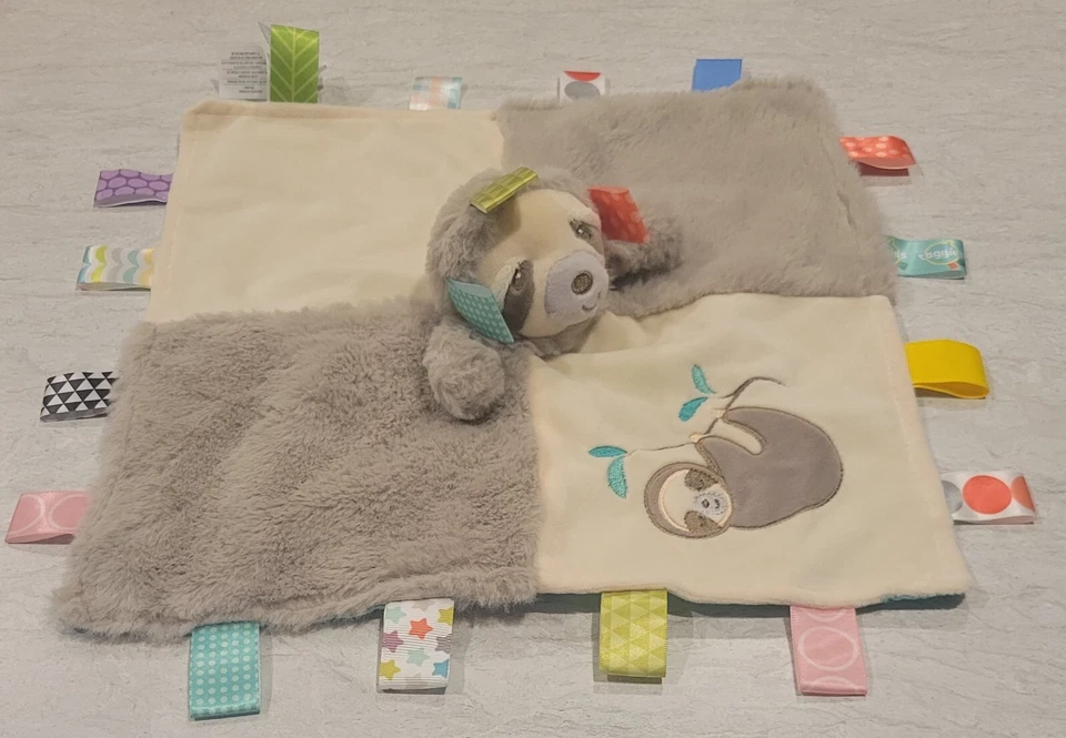 Mary Meyer Taggies Melaza Perezoso Personaje Manta Felpa Suave Lovey Baby LN Foto 4 de 4