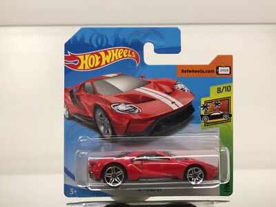 HOT WHEELS FJY07 FORD GT '17 EXOTICS 2018 -RED  3inch- GOOD IN BLISTER - A004