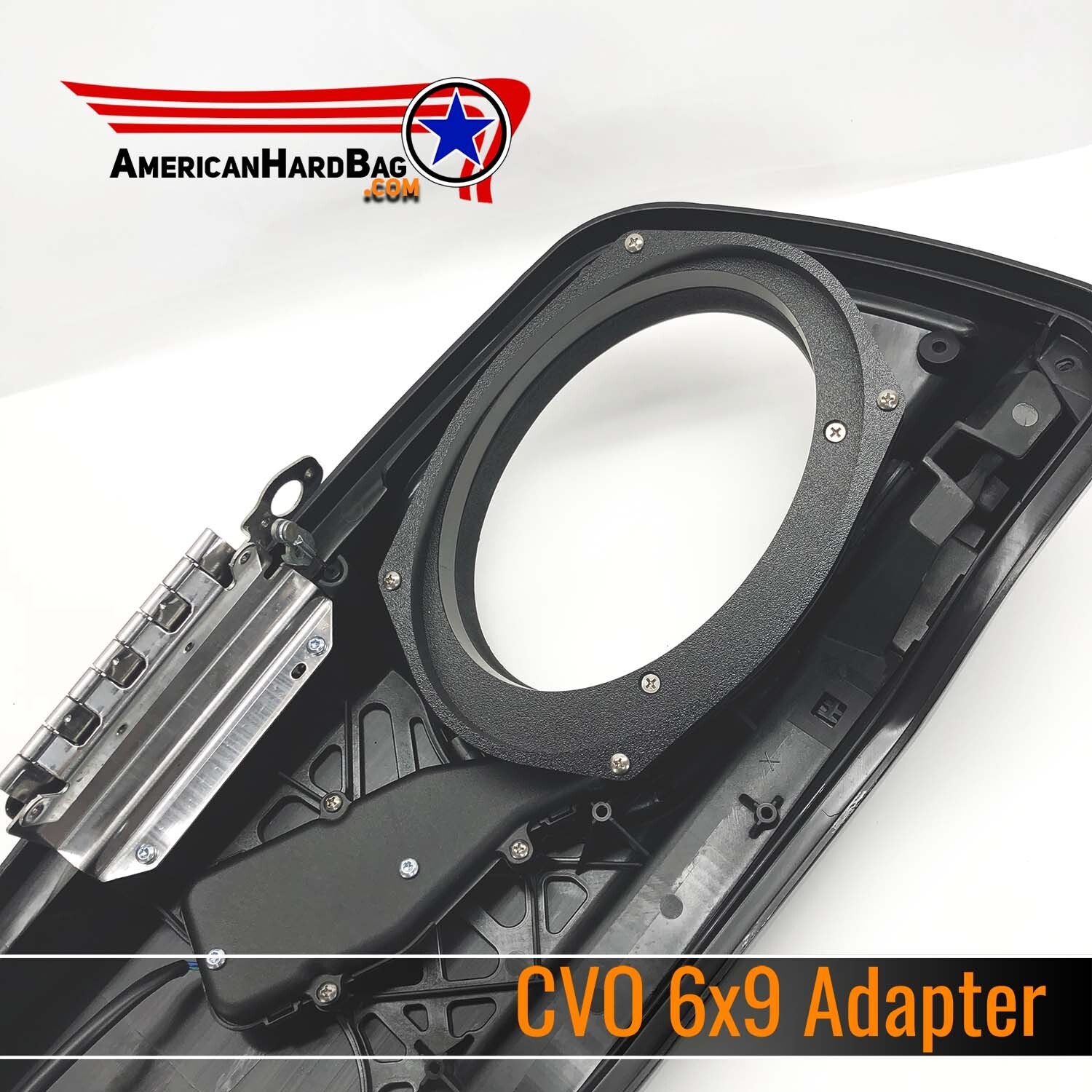 Harley 5x7 to 6x9 Speaker Adapter kit for Factory Lids with Electric