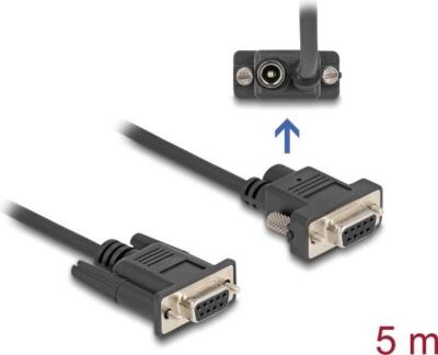 Delock RS-232 D-Sub9 Serielles Kabel Buchse 5m