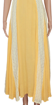 chinese dress ladies Women's Free People Morning Meadows Maxi Dress Large Pastel Blue Combo