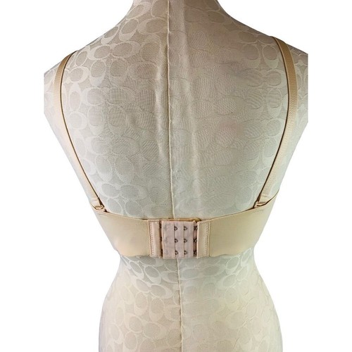 38B Unbranded Green Wirefree Padded Nude Beige Bra with Extender New - Imagen 4 de 7